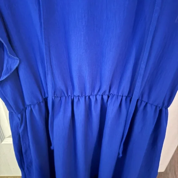 Royal Blue Ruffled Dress - Picture 5 of 7